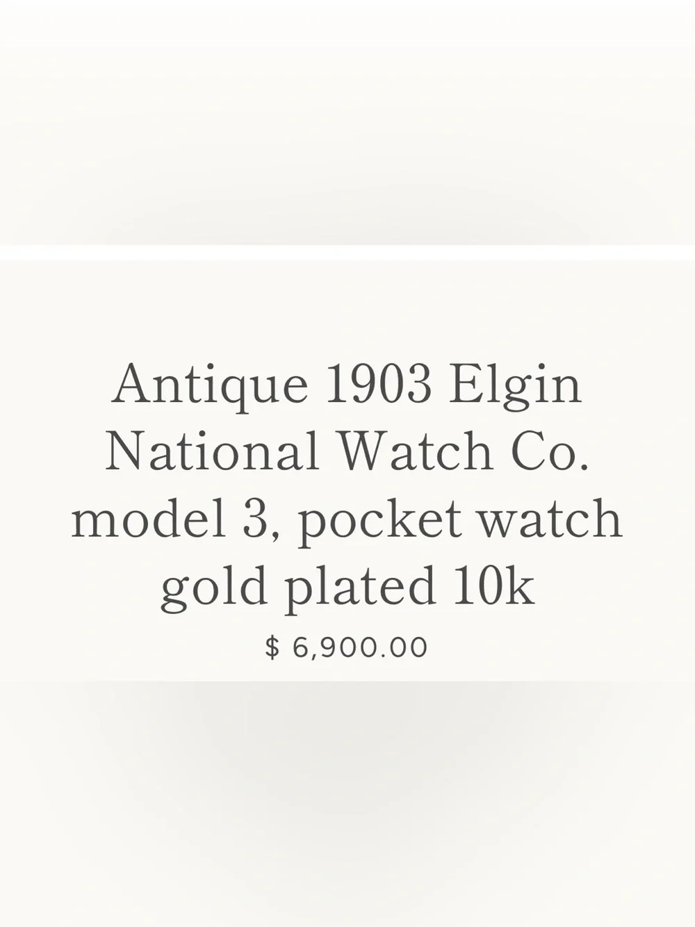 Gold pocket watch From the 1800s